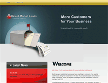 Tablet Screenshot of directmarketleads.com